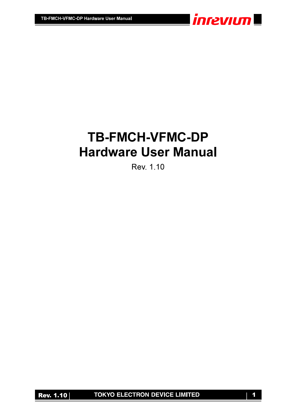 【ユーザーガイド】DisplayPort 1.4 FMCカード[TB-FMCH-VFMC-DP]