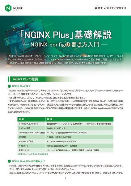 ホワイトペーパー：NGINX Plus基礎解説-NGINXconfigの書き方入門-