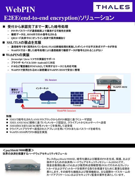 ソリューション：payShyeild WebPIN