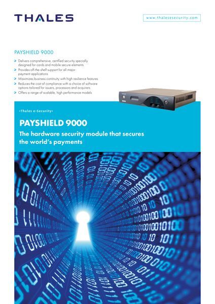 データシート：payShield 9000 ds